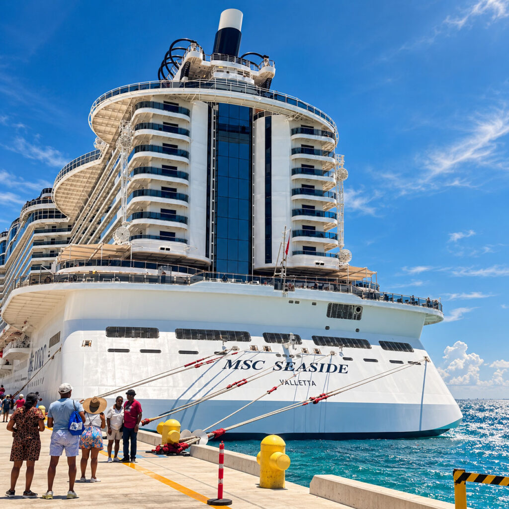 seaside ship view